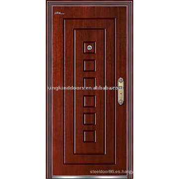 Seguridad puerta blindada puerta (JKD-212) acero Exterior puerta de madera